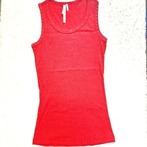 Red Sleeveless Tank